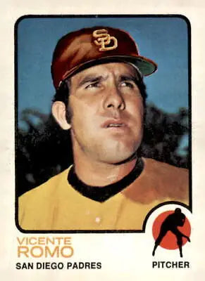 1973 Topps #381 Vicente Romo EX-MT vintage baseball trading card for collectors