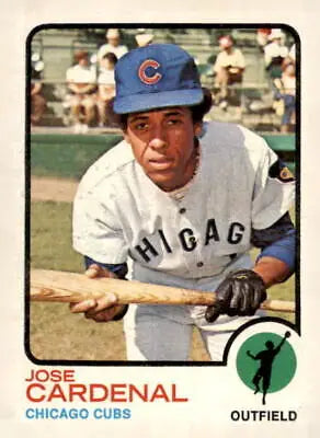 1973 Topps #393 Jose Cardenal baseball card in EX-MT condition for collectors and fans