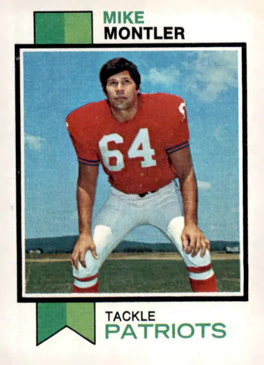 1973 Topps #409 Mike Montler sports trading card showcasing vintage football memorabilia