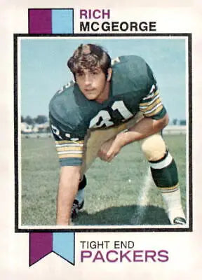 Sports trading card featuring Rich McGeorge from 1973 Topps #424