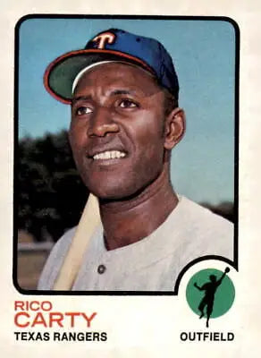 Rico Carty baseball card from 1973 Topps #435, a valuable sports trading collectible