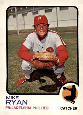 Vintage baseball card of Mike Ryan from the Philadelphia Phillies 1973 Topps #467