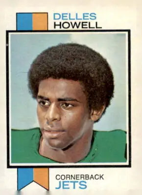 1973 Topps #507 Delles Howell football card, a classic sports trading card collectible