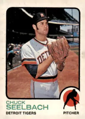Chuck Seelbach baseball card from 1973 Topps #51 featuring Chuck Seelbach pitcher