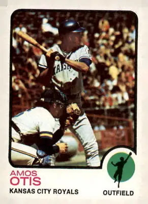 1973 Topps Amos Otis Kansas City Royals trading card image