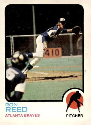 Vintage trading card featuring Ron Reed from the 1973 Topps #72 collection