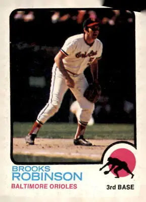 1973 Topps Brooks Robinson baseball card featuring Baltimore Orioles player