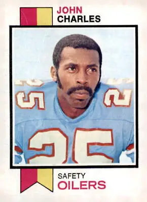 1973 Topps John Charles Houston Oilers trading card front image