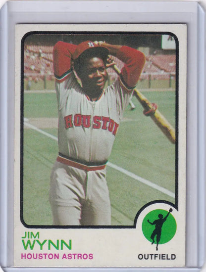 1973 Topps Baseball #185 Jim Wynn card featuring Houston Astros star player