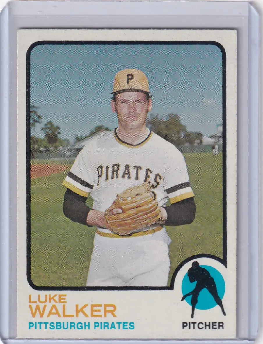 1973 Topps Baseball #187 Luke Walker Pittsburgh Pirates card image for collectors