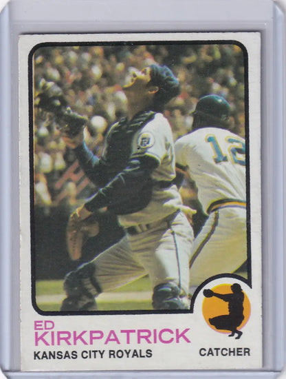 1973 Topps Baseball #233 Ed Kirkpatrick card featuring Kansas City Royals player
