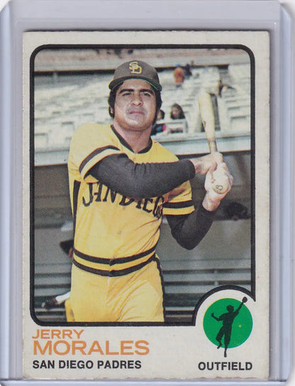 Jerry Morales 1973 Topps Baseball card featuring San Diego Padres player