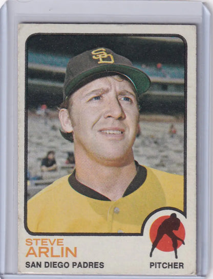 1973 Topps Baseball #294 Steve Arlin card for San Diego Padres collectors
