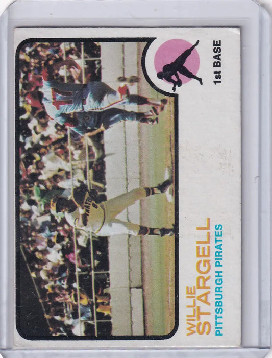1973 Topps Baseball Willie Stargell card featuring Pittsburgh Pirates player