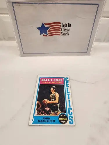 1974-75 Topps John Havlicek basketball trading card, sports trading card collectible