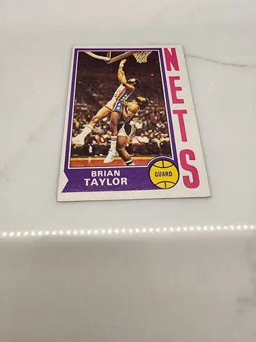 Brian Taylor basketball trading card from 1974-75 Topps #181 sports trading card