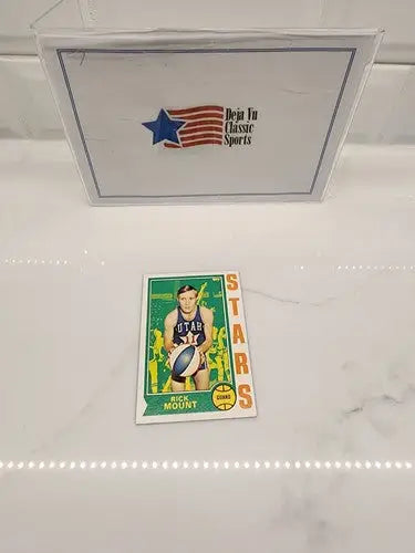 Sports trading card of Rick Mount from 1974-75 Topps #206 in NM-MT condition