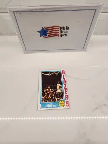 1974-75 Topps John Johnson sports trading card featuring basketball player John Johnson