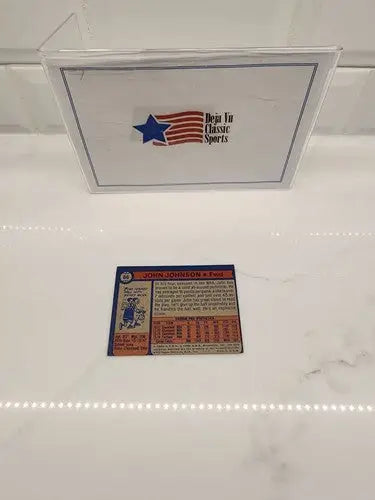 Vintage sports trading card featuring John Johnson from 1974-75 Topps #66