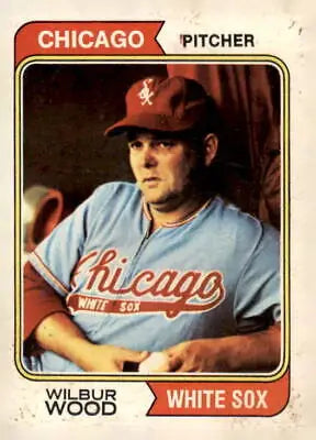 Wilbur Wood Chicago White Sox 1974 Topps baseball card VG-EX product image