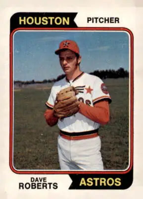 Vintage 1974 Topps #177 Dave Roberts sports trading card for collectors