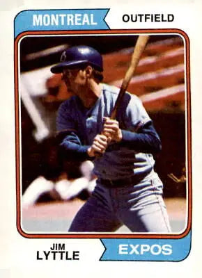 Vintage 1974 Topps Jim Lyttle Montreal Expos trading card image