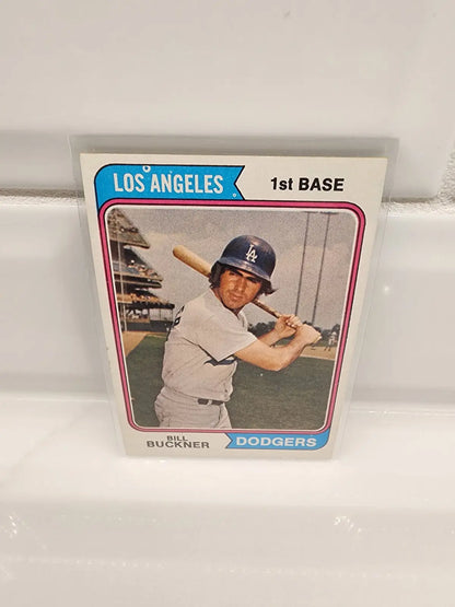 Vintage sports trading card of Bill Buckner from 1974 Topps #505 for sports trading cards
