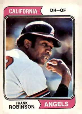 1974 Topps #55 Frank Robinson card showcasing a legend in baseball history