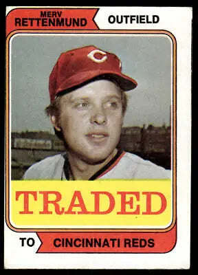 1974 Topps #585T Merv Rettenmund Traded baseball card for collectors and fans