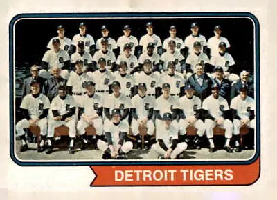 Detroit Tigers baseball card featuring 1974 Topps #94 Detroit Tigers player