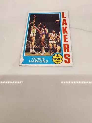 1974 TOPPS SET BREAK Connie Hawkins #104 Los Angeles Lakers EX+