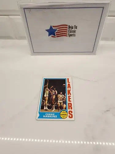 1974 TOPPS SET BREAK Connie Hawkins #104 Los Angeles Lakers EX+