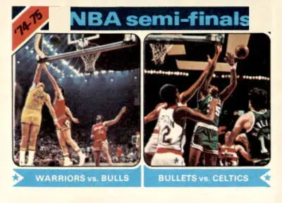 Vintage NBA semi-finals sports trading card from 1975-76 in EX-MT condition