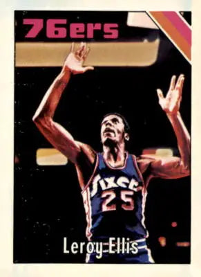 Leroy Ellis Philadelphia 76ers basketball card from 1975-76 Topps series