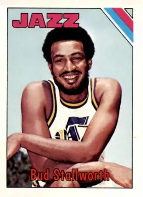 Bud Stallworth basketball trading card from 1975-76 Topps series, sports trading card