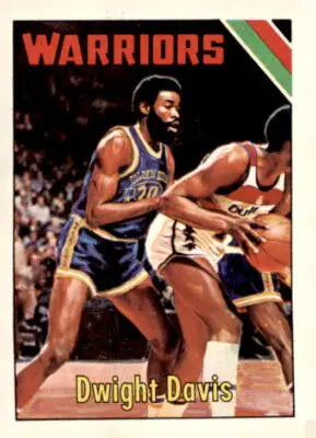 Dwight Davis basketball card from 1975-76 Topps series, perfect for Davis basketball card collectors