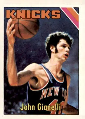 John Gianelli basketball card from 1975-76 Topps #141 showcasing John Gianelli player card