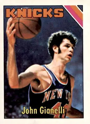John Gianelli basketball card from 1975-76 Topps series featuring John Gianelli on the front