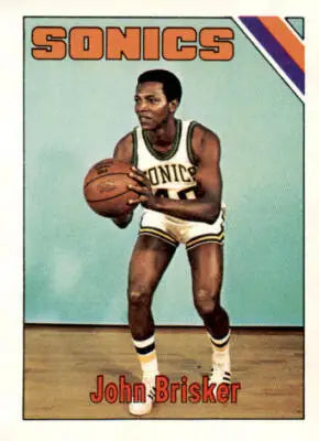 John Brisker basketball trading card from 1975-76 Topps Seattle SuperSonics team