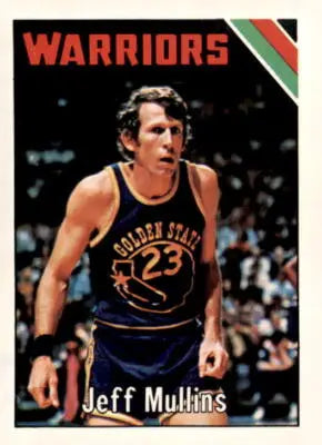 Jeff Mullins basketball trading card from 1975-76 Topps #157, an EX-MT sports trading card