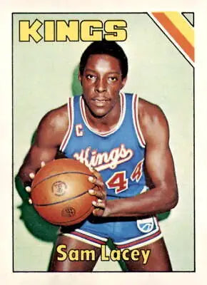 Sam Lacey Kansas City Kings basketball card from 1975-76 Topps series