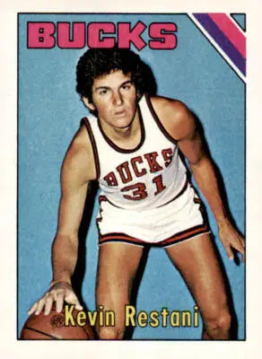 Kevin Restani basketball trading card from 1975-76 Topps series, EX-MT condition