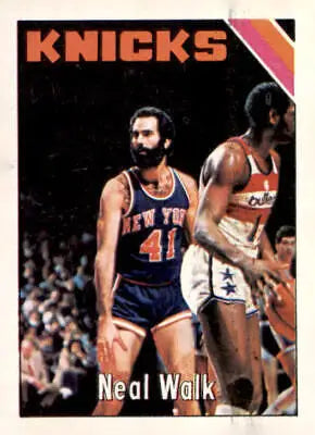 Neal Walk 1975-76 Topps basketball card for Neal Walk trading and walk trading card collection