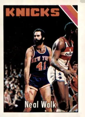 Basketball trading card of Neal Walk from 1975-76 Topps series in EX-MT condition
