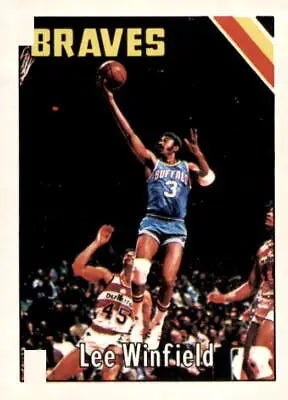 Vintage basketball card of Lee Winfield from 1975-76 Topps series