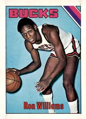 Ron Williams basketball card from 1975-76 Topps #198 showcasing Williams basketball memorabilia