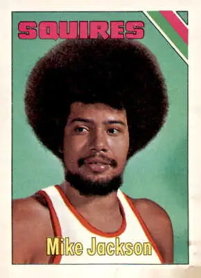 1975-76 Topps Mike Jackson basketball card in excellent condition for sports trading collections