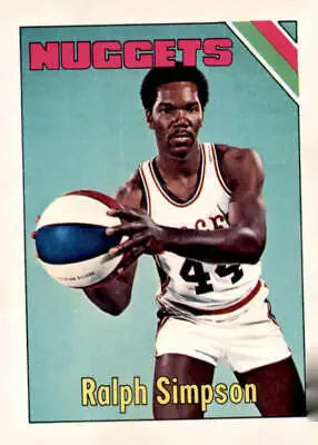 Ralph Simpson basketball card from 1975-76 Topps series, perfect for Ralph Simpson trading card collectors