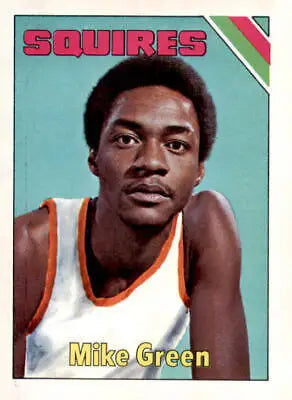 1975-76 Topps Mike Green basketball card featuring Virginia Squires player