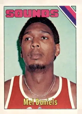 Basketball card featuring Mel Daniels from 1975-76 Topps #292 Memphis Sounds